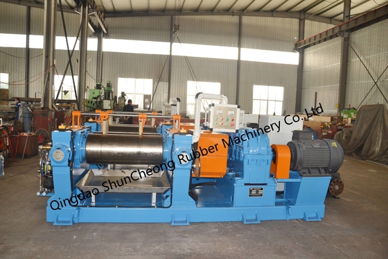 Good price PLC Controlled Customizable Two Roll Mixer Hard Gear Reducer With Bearing Open Mill For Rubber Mixing online