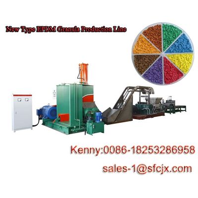 Good price XJL-200 900kg/H 1500kg/H EPDM Production Line For Rubber Runway online